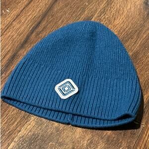 Rivian Beanie Teal 100% Merino Wool Compass Logo Fair Trade Knit Hat
